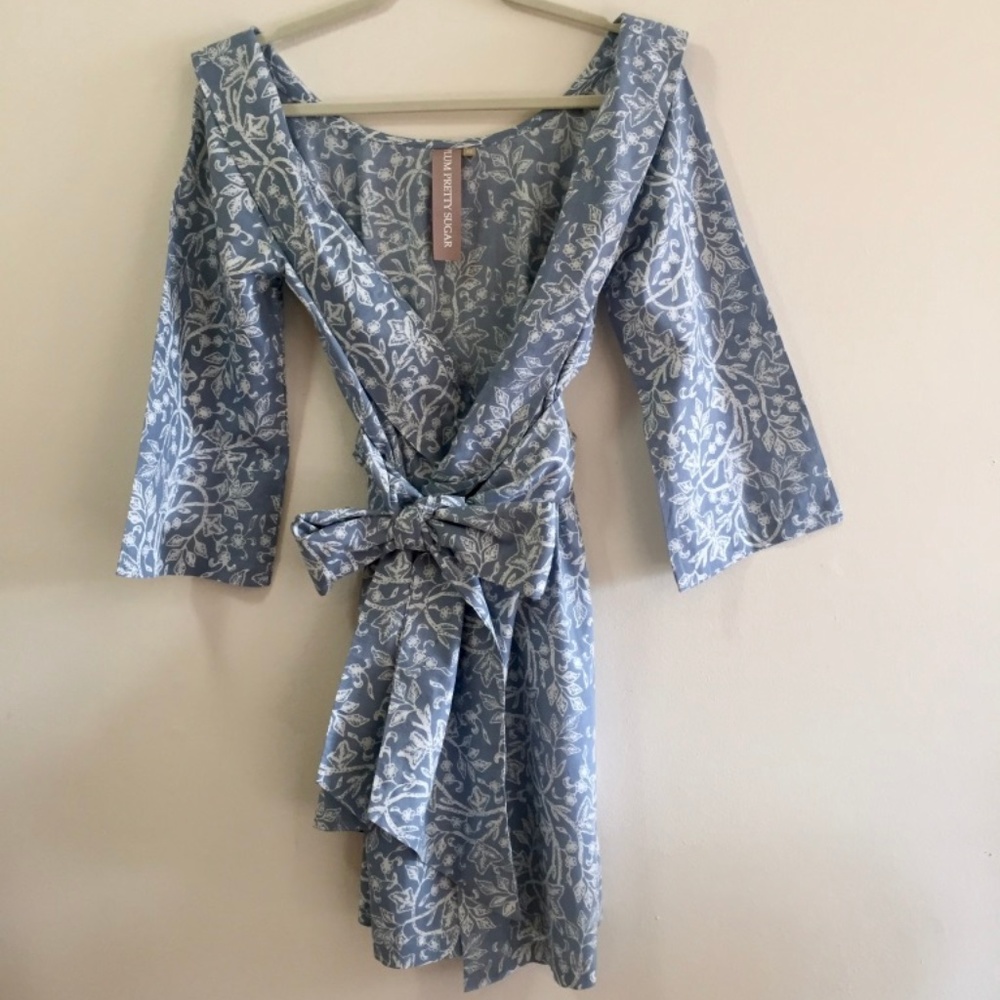 Plum Pretty Sugar BLUE Robe